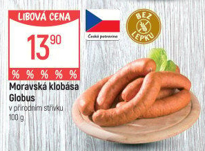 Moravská klobása Globus