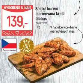 Selská kuřecí marinovaná křídla