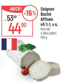Sýr Buche affinée 45% Soignon