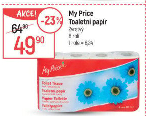Toaletní papír 2vrstvý My Price
