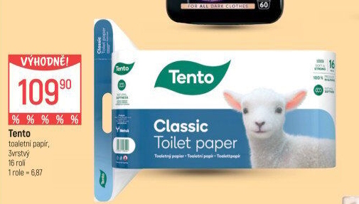 Toaletní papír 3vrstvý Tento