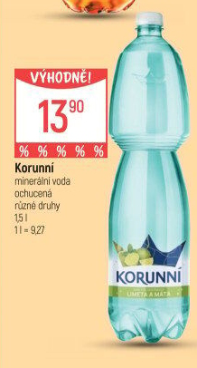 Voda ochucená Korunní