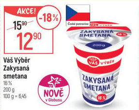 Zakysaná smetana 16% Váš Výběr
