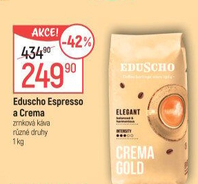 Zrnková káva Espresso Intenso Eduscho