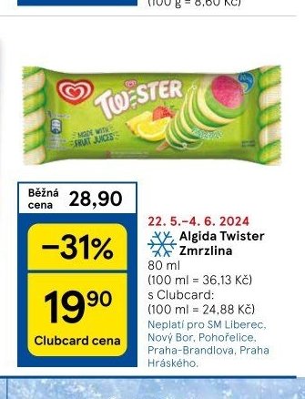 Algida Twister Zmrzlina