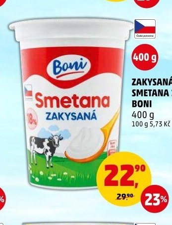 ZAKYSANÁ SMETANA 18% BONI