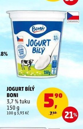 JOGURT BÍLÝ BONI
