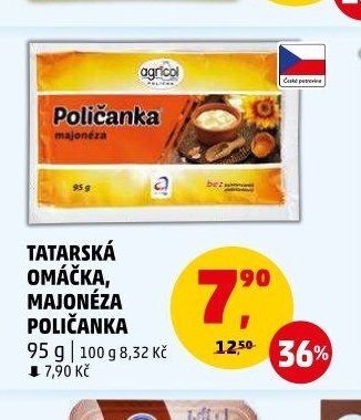 Tatarská omáčka, majonéza Poličanka