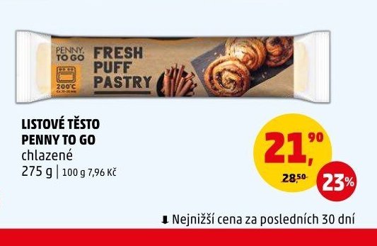 Listové těsto Penny To Go