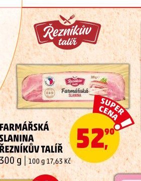 Farmářská slanina Řezníkův talíř 300g