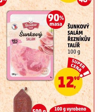 Šunkový salám Řezníkův talíř 100g