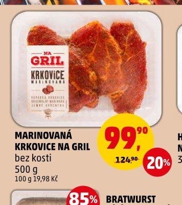Marinovaná krkovice na gril