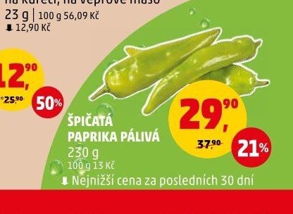 Špičatá paprika pálivá
