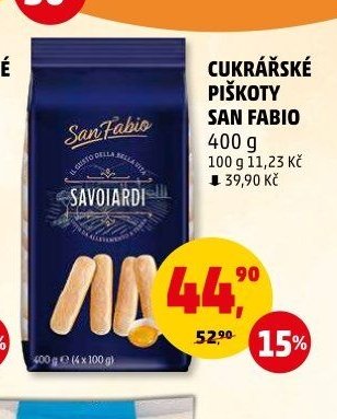 Cukrářské piškoty San Fabio