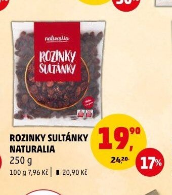 Rozinky sultánky Naturalia