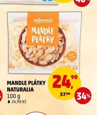 Mandle plátky Naturalia