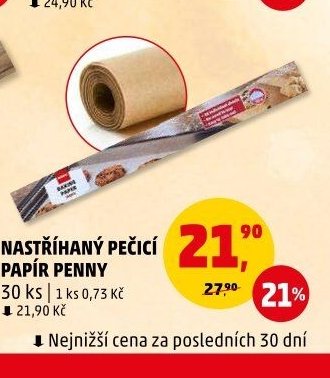 Nastříhaný pečící papír Penny