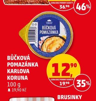 BŮČKOVÁ POMAZÁNKA KARLOVA KORUNA