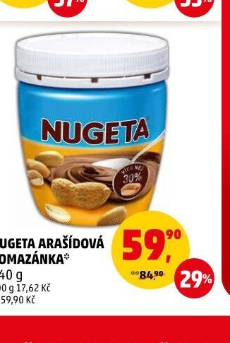 NUGETA ARAŠÍDOVÁ POMAZÁNKA