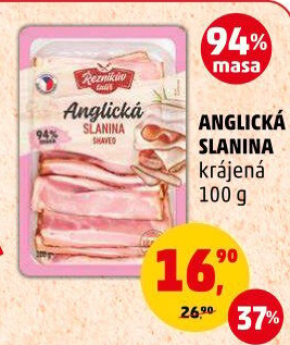 Anglická slanina Řezníkův talíř