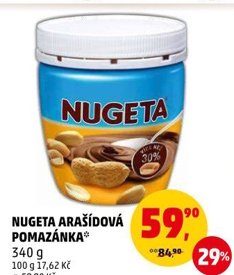 Čokokrém arašídový Nugeta Orion