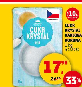 Cukr krystal Karlova Koruna