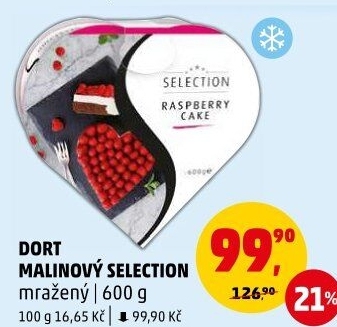 Dort malinový mražený Selection