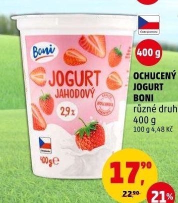 Jogurt ochucený Boni