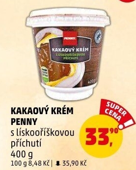 Kakaový krém Penny