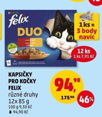 Kapsičky pro kočky Felix Purina