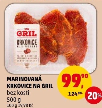 Krkovice bez kosti marinovaná Na gril Penny