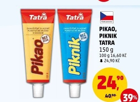 Mléko kondenzované Pikao Tatra