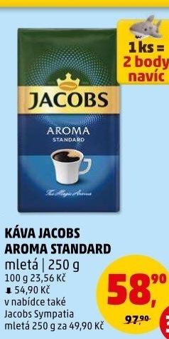 Mletá káva Jacobs Aroma Standard