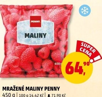 Mražené maliny Penny