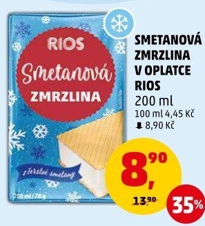 Smetanová zmrzlina Rios
