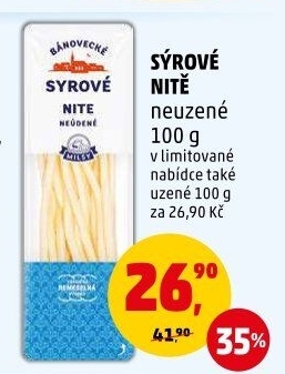 Sýrové nitě Bánovecké Milsy