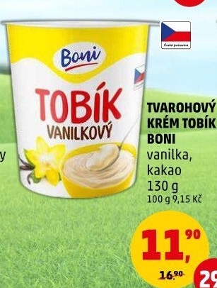 Tvarohový krém Tobík Boni