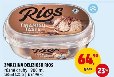 Zmrzlina ve vaničce Delizioso Rios