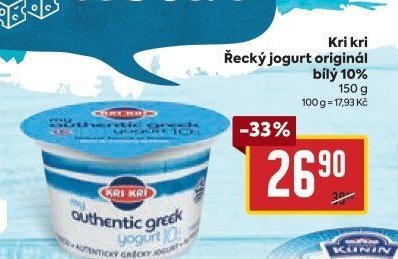 Kri kri Řecký jogurt originál bílý 10%