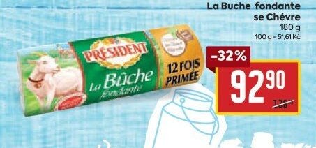 Président La Buche fondante se Chévre