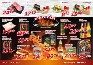 akční leták ESO MARKET 29.5.2024-9.6.2024