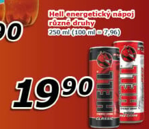 Energetický nápoj Hell