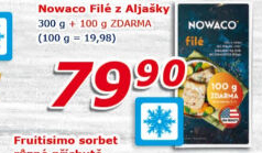 Filé z Aljašky mražené Nowaco