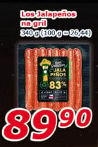 Klobásy na grilování Los Jalapeňos Kostelecké uzeniny