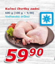 Kuřecí čtvrtky mražené Vodňanské kuře