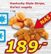 Kuřecí nugetky mražené