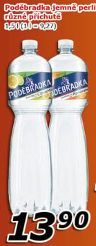 Ochucená voda Poděbradka