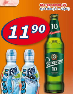 Pivo světlé výčepní 10° Staropramen