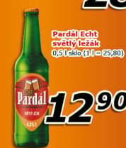 Pivo světlý ležák 11° Echt Pardál