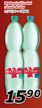 Přírodní voda Mattoni